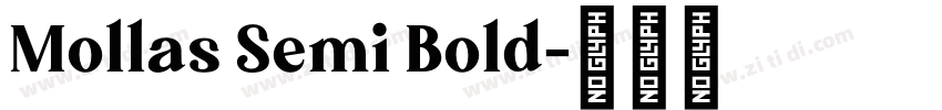 Mollas Semi Bold字体转换